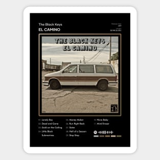 The Black Keys - El Camino Tracklist Album Magnet